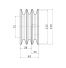 Poulie trapézoïdale SPB / B - 3 gorges - Ø112 mm - Moyeu amovible 1610 - Fonte
