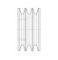 Poulie trapézoïdale SPB / B - 3 gorges - Ø118 mm - Moyeu amovible 1610 - Fonte