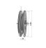 Poulie trapézoïdale SPB / B - 1 gorge - Ø132 mm - Moyeu amovible 1610 - Fonte