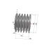 Poulie trapézoïdale SPB / B - 5 gorges - Ø132 mm - Moyeu amovible 2517 - Fonte