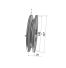 Poulie trapézoïdale SPB / B - 1 gorge - Ø140 mm - Moyeu amovible 1610 - Fonte