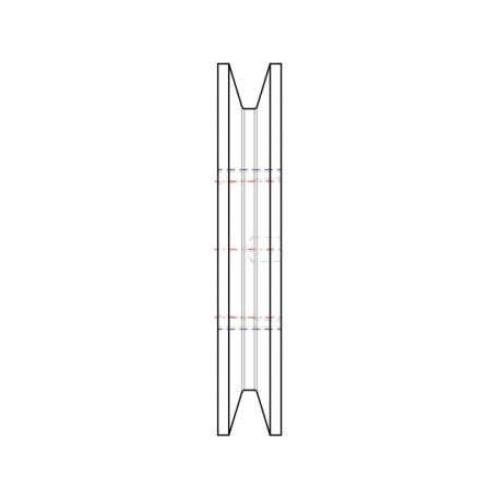 Poulie trapézoïdale SPB / B - 1 gorge - Ø140 mm - Moyeu amovible 1610 - Fonte