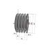 Poulie trapézoïdale SPB / B - 4 gorges - Ø140 mm - Moyeu amovible 2517 - Fonte