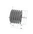 Poulie trapézoïdale SPB / B - 5 gorges - Ø140 mm - Moyeu amovible 2517 - Fonte