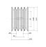 Poulie trapézoïdale SPB / B - 5 gorges - Ø140 mm - Moyeu amovible 2517 - Fonte