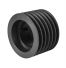 Poulie trapézoïdale SPB / B - 6 gorges - Ø140 mm - Moyeu amovible 2517 - Fonte