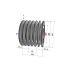 Poulie trapézoïdale SPB / B - 6 gorges - Ø140 mm - Moyeu amovible 2517 - Fonte
