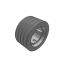 Poulie trapézoïdale SPB / B - 4 gorges - Ø150 mm - Moyeu amovible 2517 - Fonte