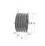 Poulie trapézoïdale SPB / B - 4 gorges - Ø150 mm - Moyeu amovible 2517 - Fonte