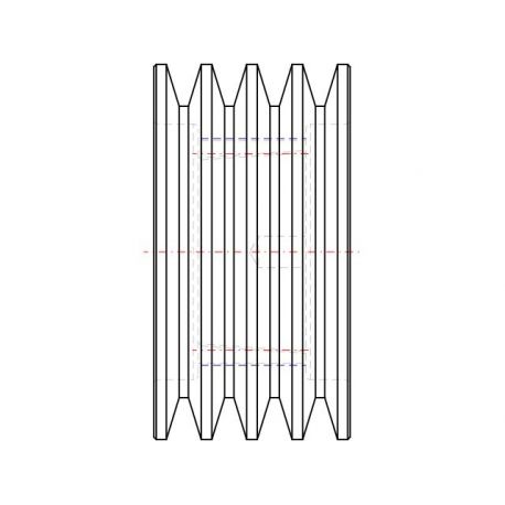 Poulie trapézoïdale SPB / B - 4 gorges - Ø150 mm - Moyeu amovible 2517 - Fonte