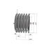 Poulie trapézoïdale SPB / B - 5 gorges - Ø150 mm - Moyeu amovible 2517 - Fonte