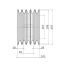Poulie trapézoïdale SPB / B - 5 gorges - Ø150 mm - Moyeu amovible 2517 - Fonte