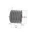 Poulie trapézoïdale SPB / B - 6 gorges - Ø150 mm - Moyeu amovible 2517 - Fonte