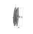 Poulie trapézoïdale SPB / B - 1 gorge - Ø160 mm - Moyeu amovible 1610 - Fonte