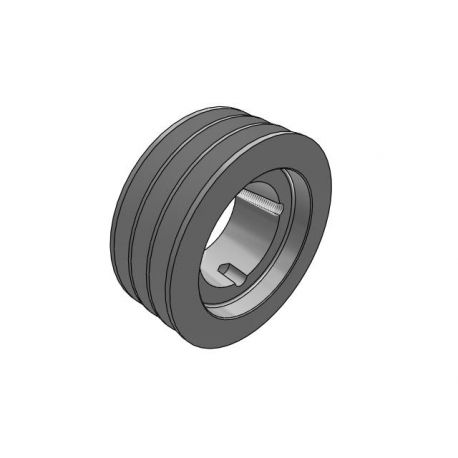 Poulie trapézoïdale SPB / B - 3 gorges - Ø160 mm - Moyeu amovible 2517 - Fonte