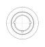 Poulie trapézoïdale SPB / B - 3 gorges - Ø160 mm - Moyeu amovible 2517 - Fonte