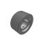 Poulie trapézoïdale SPB / B - 4 gorges - Ø160 mm - Moyeu amovible 2517 - Fonte