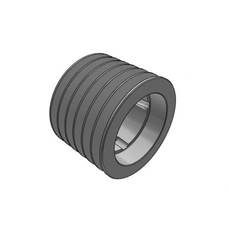 Poulie trapézoïdale SPB / B - 6 gorges - Ø160 mm - Moyeu amovible 3020 - Fonte