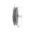 Poulie trapézoïdale SPB / B - 1 gorge - Ø170 mm - Moyeu amovible 1610 - Fonte
