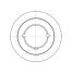 Poulie trapézoïdale SPB / B - 3 gorges - Ø170 mm - Moyeu amovible 2517 - Fonte