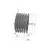 Poulie trapézoïdale SPB / B - 5 gorges - Ø170 mm - Moyeu amovible 3020 - Fonte