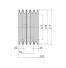 Poulie trapézoïdale SPB / B - 5 gorges - Ø170 mm - Moyeu amovible 3020 - Fonte