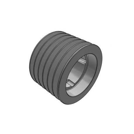 Poulie trapézoïdale SPB / B - 6 gorges - Ø170 mm - Moyeu amovible 3020 - Fonte