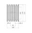 Poulie trapézoïdale SPB / B - 6 gorges - Ø170 mm - Moyeu amovible 3020 - Fonte