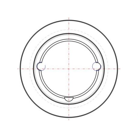 Poulie trapézoïdale SPB / B - 6 gorges - Ø170 mm - Moyeu amovible 3020 - Fonte