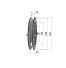 Poulie trapézoïdale SPB / B - 1 gorge - Ø180 mm - Moyeu amovible 1610 - Fonte