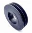 Poulie trapézoïdale SPB / B - 2 gorges - Ø180 mm - Moyeu amovible 2517 - Fonte