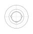 Poulie trapézoïdale SPB / B - 2 gorges - Ø180 mm - Moyeu amovible 2517 - Fonte