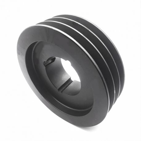 Poulie trapézoïdale SPB / B - 3 gorges - Ø180 mm - Moyeu amovible 2517 - Fonte