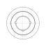 Poulie trapézoïdale SPB / B - 3 gorges - Ø180 mm - Moyeu amovible 2517 - Fonte