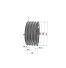 Poulie trapézoïdale SPB / B - 4 gorges - Ø180 mm - Moyeu amovible 2517 - Fonte