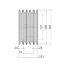 Poulie trapézoïdale SPB / B - 5 gorges - Ø180 mm - Moyeu amovible 3020 - Fonte
