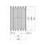 Poulie trapézoïdale SPB / B - 6 gorges - Ø180 mm - Moyeu amovible 3020 - Fonte