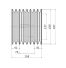 Poulie trapézoïdale SPB / B - 8 gorges - Ø180 mm - Moyeu amovible 3030 - Fonte