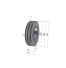 Poulie trapézoïdale SPB / B - 2 gorges - Ø190 mm - Moyeu amovible 2517 - Fonte