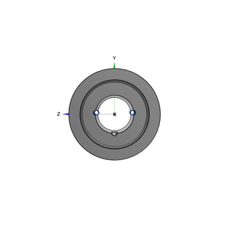 Poulie trapézoïdale SPB / B - 3 gorges - Ø190 mm - Moyeu amovible 2517 - Fonte