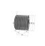 Poulie trapézoïdale SPB / B - 8 gorges - Ø190 mm - Moyeu amovible 3030 - Fonte