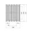 Poulie trapézoïdale SPB / B - 8 gorges - Ø190 mm - Moyeu amovible 3030 - Fonte