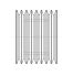 Poulie trapézoïdale SPB / B - 8 gorges - Ø200 mm - Moyeu amovible 3535 - Fonte