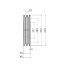 Poulie trapézoïdale SPB / B - 2 gorges - Ø212 mm - Moyeu amovible 2517 - Fonte