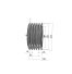 Poulie trapézoïdale SPB / B - 5 gorges - Ø212 mm - Moyeu amovible 3020 - Fonte