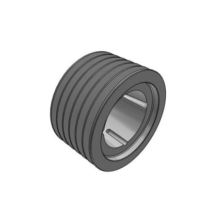 Poulie trapézoïdale SPB / B - 6 gorges - Ø212 mm - Moyeu amovible 3535 - Fonte