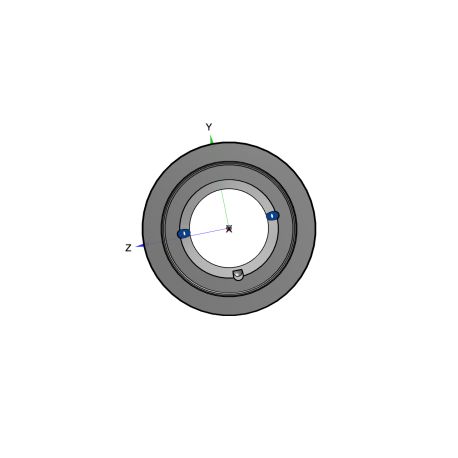 Poulie trapézoïdale SPB / B - 6 gorges - Ø212 mm - Moyeu amovible 3535 - Fonte