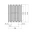 Poulie trapézoïdale SPB / B - 8 gorges - Ø212 mm - Moyeu amovible 3535 - Fonte