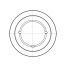 Poulie trapézoïdale SPB / B - 8 gorges - Ø212 mm - Moyeu amovible 3535 - Fonte