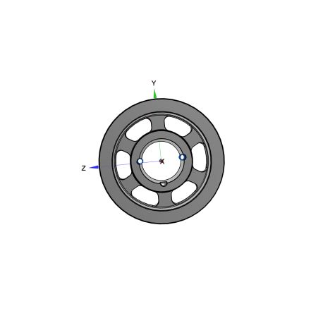 Poulie trapézoïdale SPB / B - 3 gorges - Ø224 mm - Moyeu amovible 2517 - Fonte